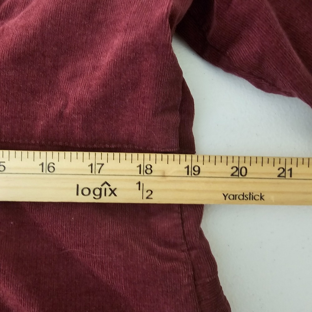 Calvin Klein‎ Jeans Womens Corduroy Sports Jacket One Button Career Burgundy  XL - Picture 7 of 10